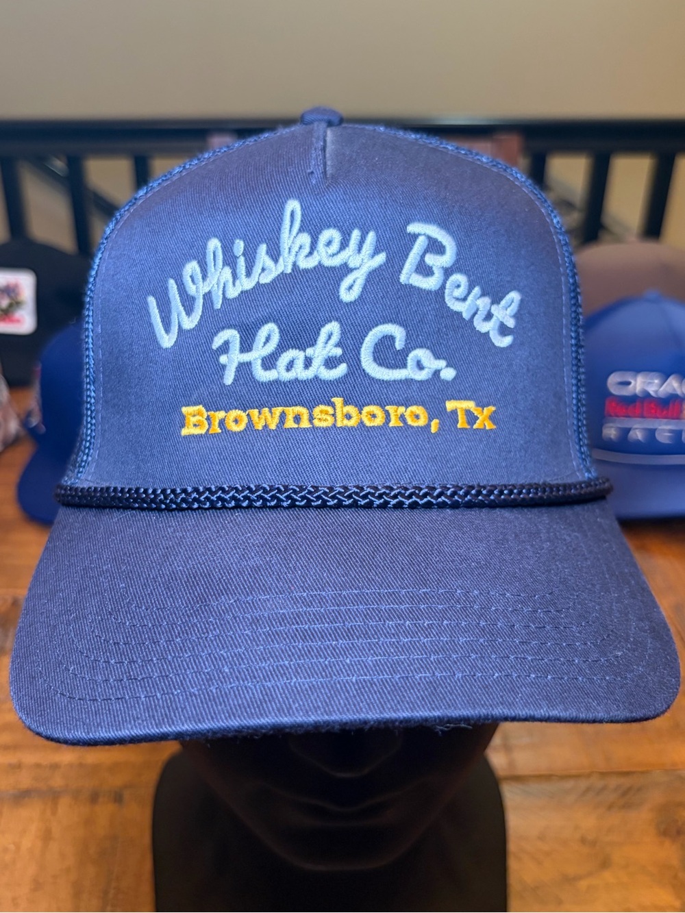 Navy Whiskey Bent Hat Co Trucker Cap - Brownsboro, TX